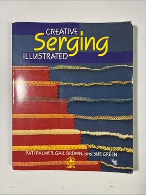 Creative Serging Illustrated — Blue and Red Craft Book